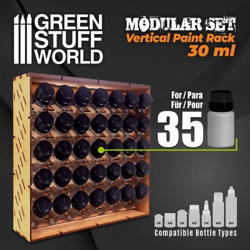 Green Stuff World - Modular Paint Rack (Vertical
30ml)