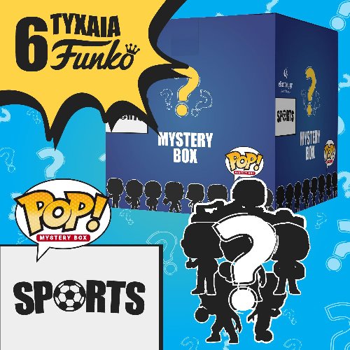 MysteryBox - MysteryPOP! Sports Edition (4 Standard +
2 Exclusive Funko POP!)