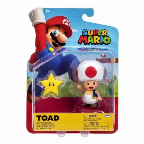 Super Mario - Toad with Star Minifigure
(10cm)