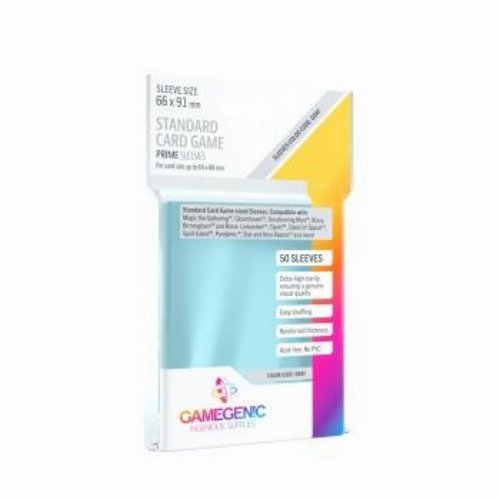 Gamegenic Card Sleeves Standard Size - Prime Clear (50
pieces)