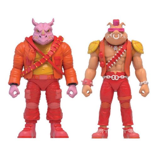 Teenage Mutant Ninja Turtles - Arcade Damage BeBop
& Rocksteady 2-Pack Action Figures (13cm) (SDCC
Exclusive)