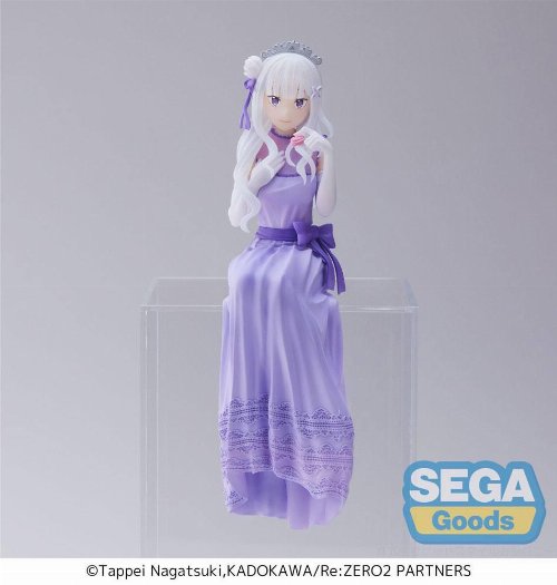 Re:Zero Starting Life in Another World: Lost in
Memories PM Perching - Emilia (Dressed-Up Party) Statue Figure
(14cm)