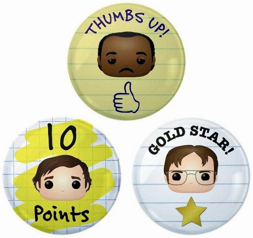 The Office - 3-Pack Κονκάρδες Buttons