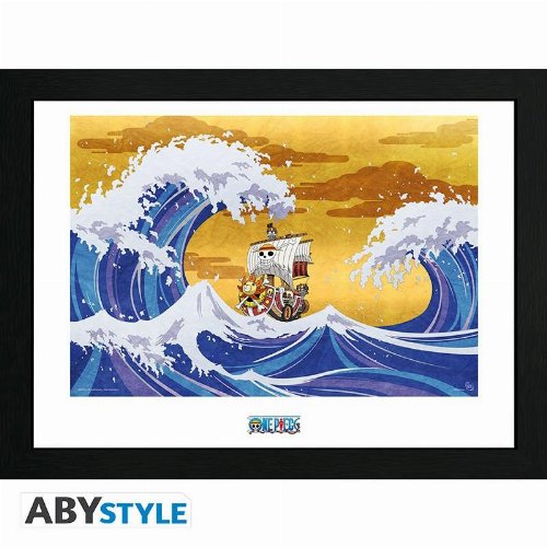 One Piece - Thousand Sunny Wooden Αφίσα σε Κάδρο
(31x41cm)