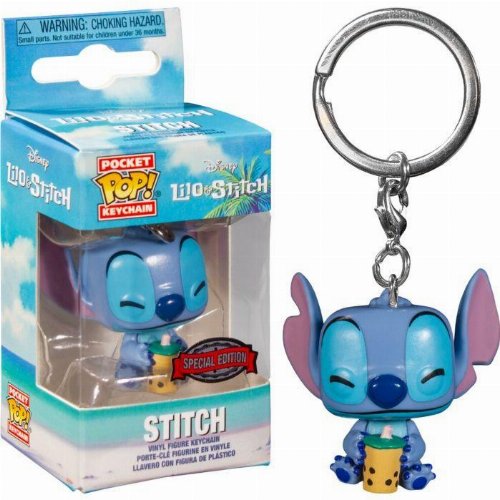 Funko Pocket POP! Keychain Lilo & Stitch - Stitch
with Boba Figure (Exclusive)