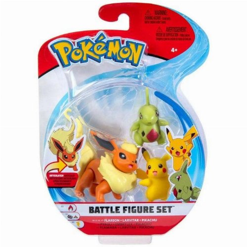 Φιγούρες Δράσης Pokemon - Flareon, Larvitar &
Pikachu (6cm)
