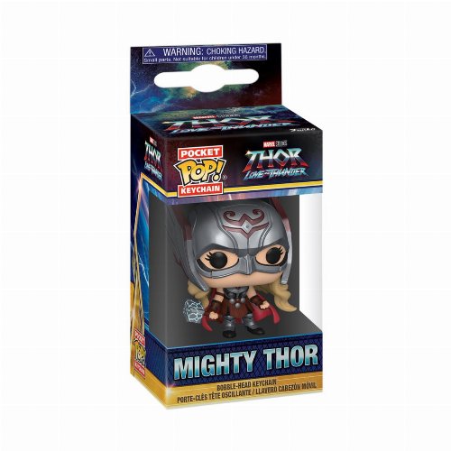 Funko Pocket POP! Keychain Thor: Love and
Thunder - Mighty Thor Bobble-Head