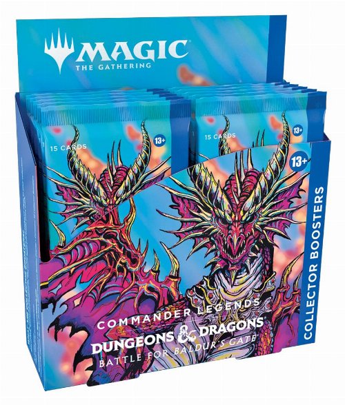 Magic the Gathering Collector Booster Box (12
boosters) - Commander Legends: Dungeons & Dragons Battle for
Baldur's Gate