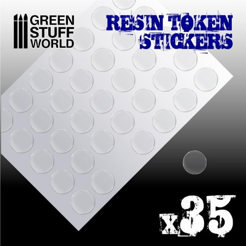 Green Stuff World - 25mm Resin Token Stickers (35
pieces)