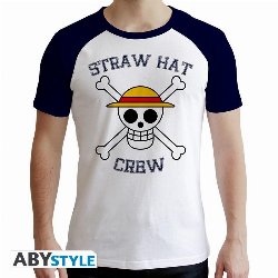 One Piece - Skull White & Blue T-Shirt
(XXL)