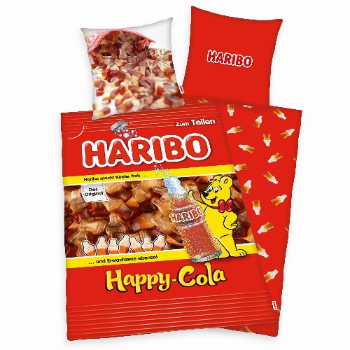 Haribo - Happy Cola Duvet Set (Duvet &
Pillows)