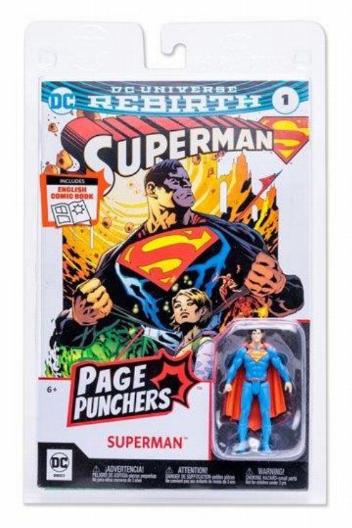 DC Comics: Page Punchers - Superman (Rebirth)
Action Figure (8cm) Includes Comic Book