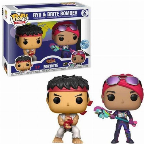 Figures Funko POP! Games: Fortnite & Street
Fighter - Ryu & Brite Bomber 2-Pack
(Exclusive)