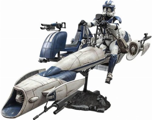 Star Wars: Hot Toys Masterpiece - Heavy Weapons Clone
Trooper & BARC Speeder with Sidecar Action Figure
(30cm)