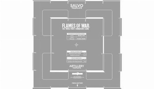 Flames of War - Salvo Template (Etched)