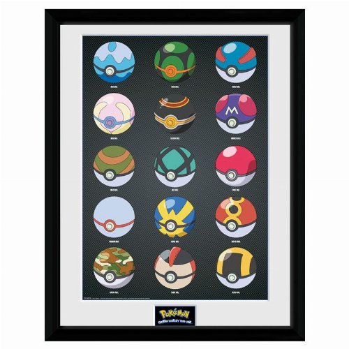 Pokemon - Pokeballs Framed Poster
(31x41cm)