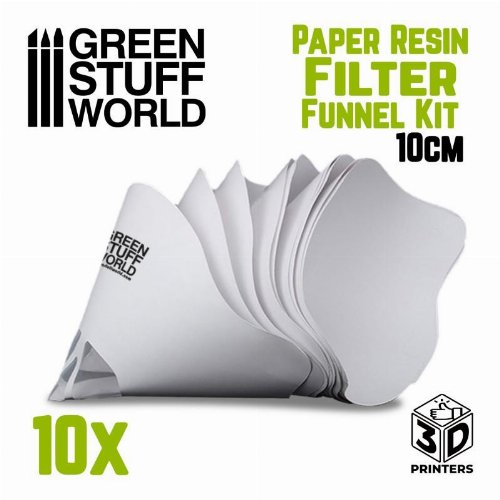 Green Stuff World - Paper Resin Filter Funnel Kit (10
pieces)