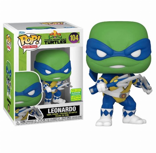 Φιγούρα Funko POP! Comics: Teenage Mutant Ninja
Turtles x Power Rangers - Leonardo as Blue Ranger #104 (SDCC 2022
Exclusive)