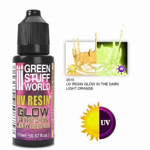 Green Stuff World - Glow in the Dark UV Resin/Light
Orange (17ml)