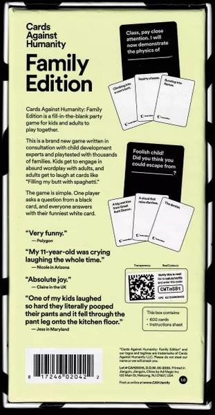 Board Game Cards Against Humanity: Family Edition 