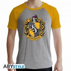 Harry Potter - Hufflepuff Grey & Yellow T-Shirt
(L)