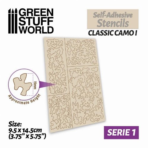 Green Stuff World - Classic 2 Self-Adhesive
Stencils