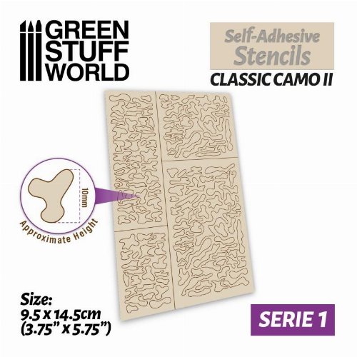 Green Stuff World - Classic 1 Self-Adhesive
Stencils