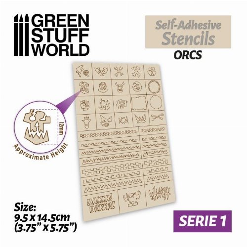 Green Stuff World - Orcs Self-Adhesive
Stencils
