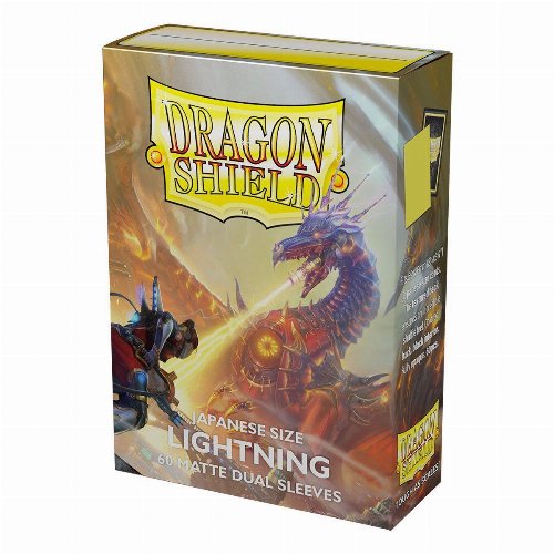 Dragon Shield Sleeves Japanese Small Size -
Matte Dual Lightning (60 Sleeves)