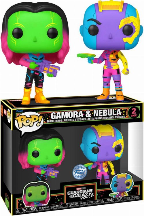 Φιγούρες Funko POP! Marvel: Guardians of the Galaxy 2
- Nebula And Gamora (Black light) 2-pack (Exclusive)