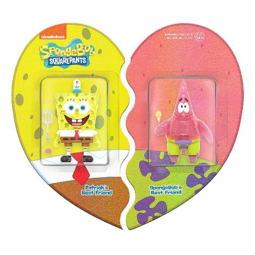 SpongeBob SquarePants: ReAction - SpongeBob &
Patrick BFF (Glitter) 2-Pack Φιγούρες Δράσης (10cm) SDCC 2022
Exclusive