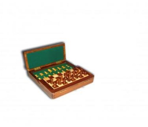 Chess - Magnetic Folding 10'' Lacquer Finish Chess
Set