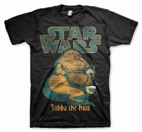 Star Wars - Jabba the Hutt Black T-Shirt