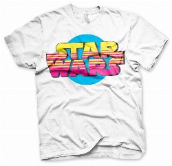 Star Wars - Retro Logo White T-Shirt (S)