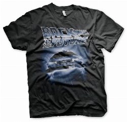 Back To The Future - Flying Delorean Black T-Shirt
(L)