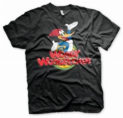 Woody Woodpecker - Classic Logo Black T-Shirt
(M)