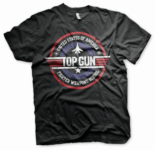 Top Gun - Fighter Weapons School Black T-Shirt
(S)