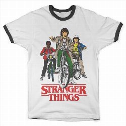 Stranger Things - Bikers White Black T-Shirt
(XL)