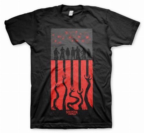 Stranger Things - Flag Black T-Shirt
(XL)
