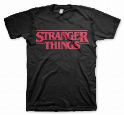 Stranger Things - Logo Black T-Shirt (L)
