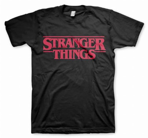 Stranger Things - Logo Black T-Shirt (S)