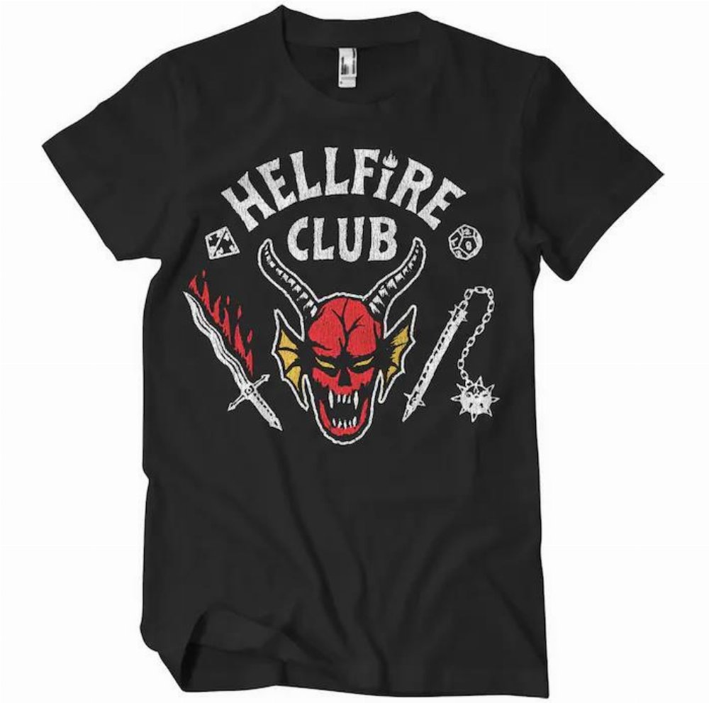 Stranger Things - Hellfire Club BlackT-Shirt