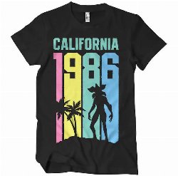 Stranger Things - California 1986 Black T-Shirt
(M)