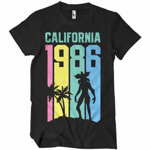 Stranger Things - California 1986 Black T-Shirt
(L)