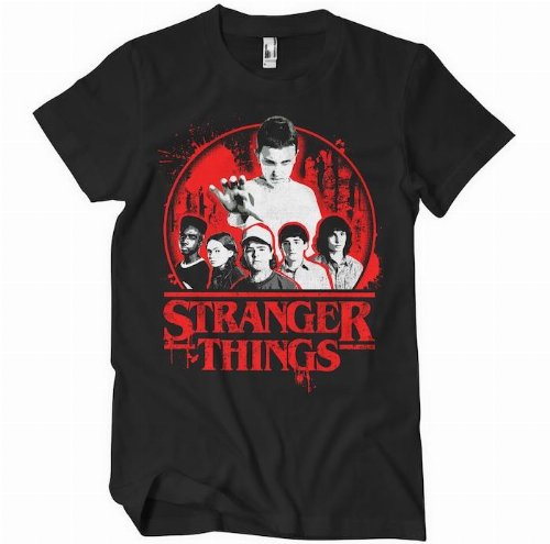 Stranger Things - Season One Poster Black T-Shirt
(L)