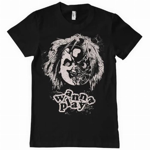 Chucky - Wanna Play Black T-Shirt