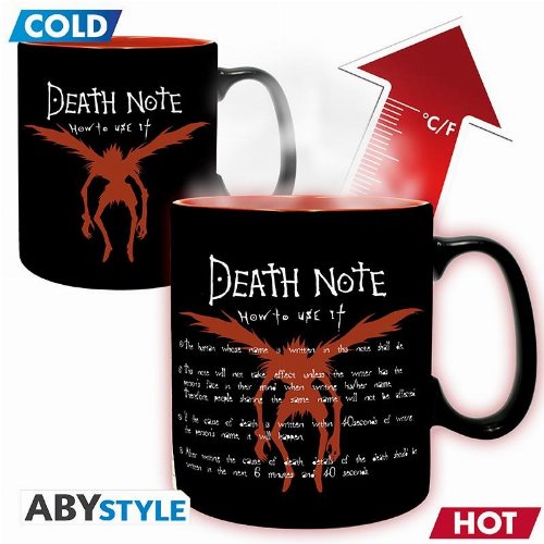 Death Note - Kira & Ryuk Heat Change Mug
(460ml)