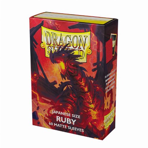 Dragon Shield Sleeves Japanese Small Size - Matte Ruby
(60 Sleeves)