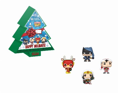 Funko Pocket POP! DC Heroes: Holiday - Christmas Tree
4-Pack Φιγούρες (Exclusive)