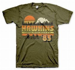 Stranger Things - Hawkins '85 Vintage Olive T-Shirt
(L)
